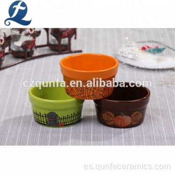 Bandeja de cerámica para hornear de impresión colorida